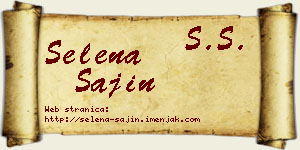 Selena Šajin vizit kartica